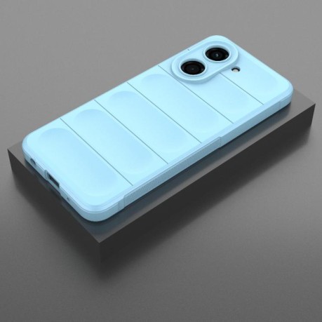 Силіконовий чохол Magic Flannel для Xiaomi Redmi A5 4G 171.7mm / Xiaomi Poco C71 4G - блакитний