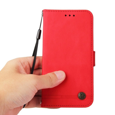 Чехол-книжка Skin Feel Life Tree для Samsung Galaxy M15 5G / F15 5G - красный