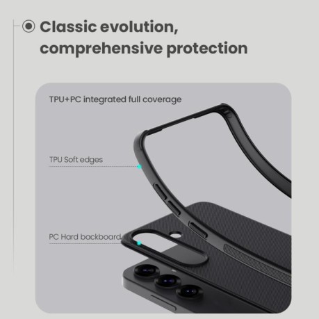 Противоударный чехол NILLKIN Frosted Shield Pro Magnetic Magsafe для Samsung Galaxy S25 5G - черный