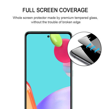 Захисне скло 3D Full Glue Full Screen Samsung Galaxy A52/A52s - чорне