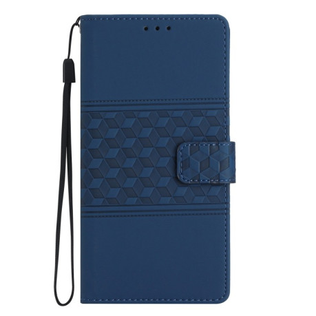 Чохол-книжка Diamond Embossed Skin Feel для Xiaomi Redmi Note 14 4G - синій