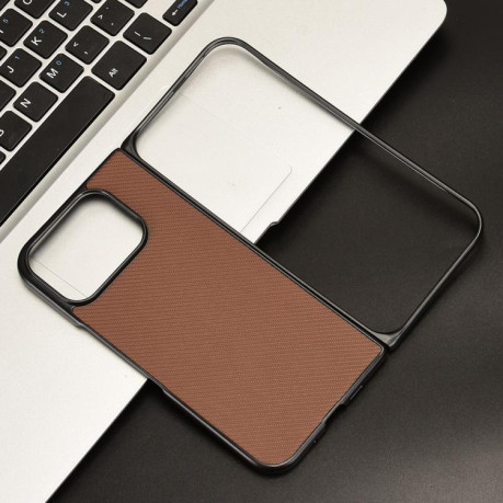 Противоударный чехол EsCase Leather Series для Google Pixel 10 Pro Fold — коричневый