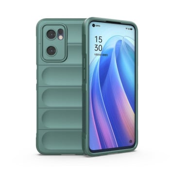 Силіконовий чохол Magic Flannel для OPPO Reno7 5G Global/ Find X5 Lite/OnePlus Nord CE2 5G - зелений