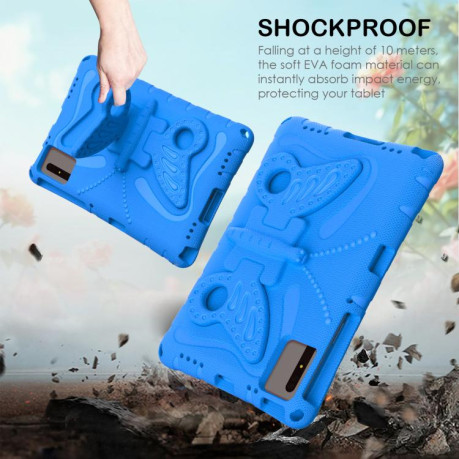 Противоударный чехол Butterfly Bracket EVA для Xiaomi Redmi Pad 2 /SE 11 2025 - синий
