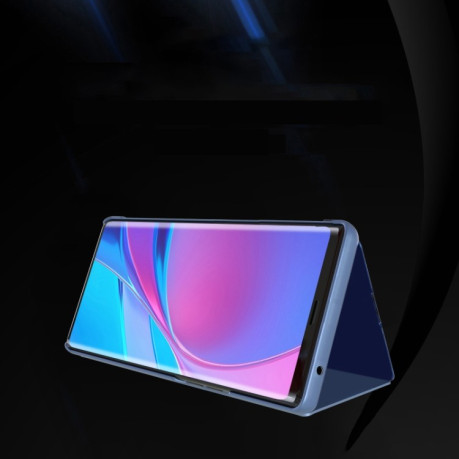 Чехол книжка Clear View на Samsung Galaxy A41 - серебристый