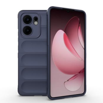 Силиконовый чехол Magic Flannel для OPPO Reno13 F/Reno13 FS- синий