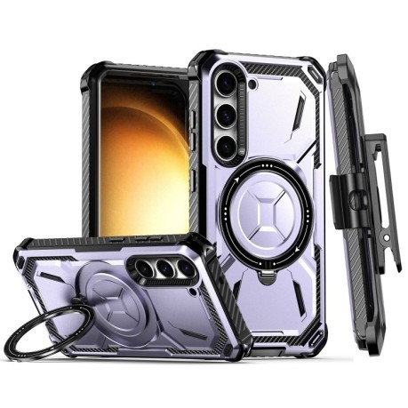 Противоударный чехол Armor Series MagSafe для Samsung Galaxy S23 5G - фиолетовый