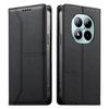 Чехол-книжка Escase из эко-кожи с магнитом и RFID на Xiaomi Poco M8 Pro/Redmi Note 15 Pro+ 5G Global  — чёрный