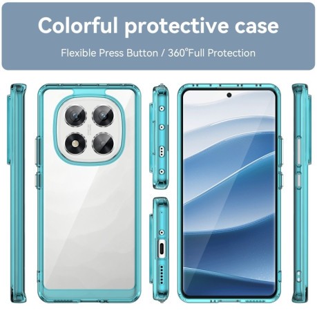 Протиударний чохол Colorful Acrylic Series для Xiaomi Redmi Note 14 Pro 5G/Poco X7 - синій