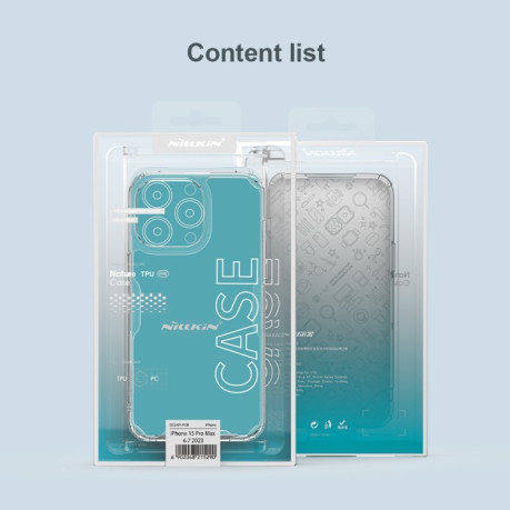 Противоударный чехол NILLKIN Ultra Clear для iPhone 15 Pro Max - прозрачный
