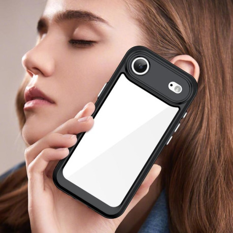 Противоударный чехол Colorful Acrylic Series для iPhone Air - черный
