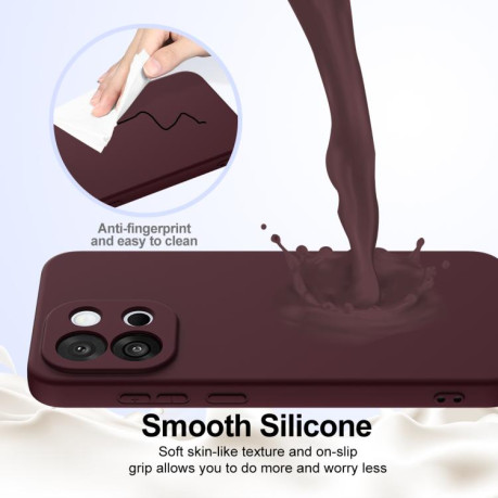 Силиконовый чехол Shockproof Silicone Magsafe для OnePlus 13T - коричневый
