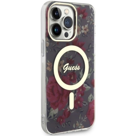 Оригінальний чохол Flower MagSafe для iPhone 14 Pro Max - green/khaki