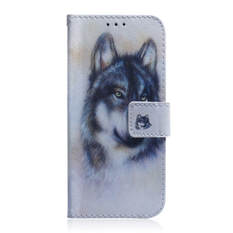 Чехол-книжка Coloured Drawing для Samsung Galaxy M15/F15 - Wolf