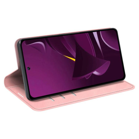 Чохол-книжка Retro Skin Feel Business Magnetic на Xiaomi Poco M7 Pro 5G - рожевий