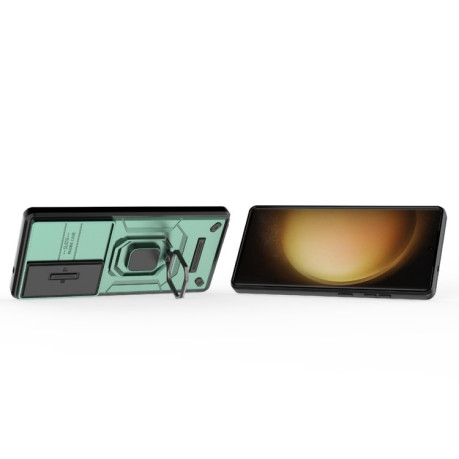 Протиударний чохол Sliding Camshield для Samsung Galaxy S25 Ultra 5G - зелений