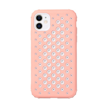 Противоударный чехол Heat Dissipation для iPhone 11 - розовый