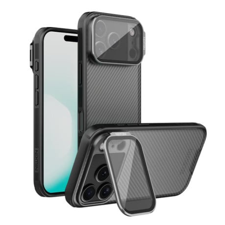 Чохол NILLKIN CamShield Prop Transparent Mirror Cover Translucent на iPhone 17 Pro - чорний