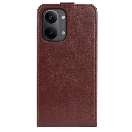 For Redmi Turbo 5 Max / Poco X8 Pro Max R64 Texture Single Vertical Flip Leather Phone Case(Brown)