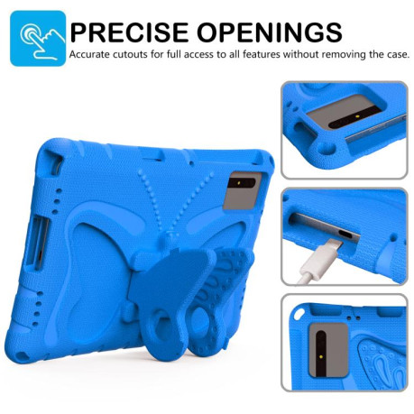 Противоударный чехол Butterfly Bracket EVA для Xiaomi Redmi Pad 2 /SE 11 2025 - синий