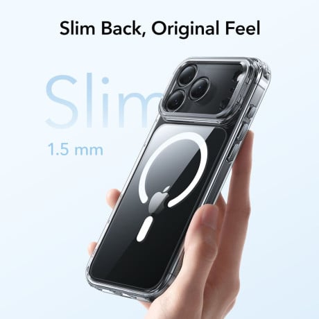 Оригінальний чохол ESR Classic Hybrid з підставкою Kickstand та з MagSafe на iPhone 17 Pro - Clear