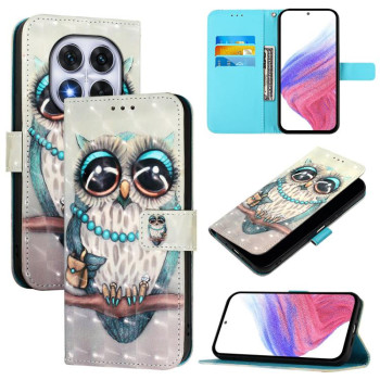 Чохол-книжка 3D Painting для Xiaomi Redmi Note 14 Pro 5G/Poco X7 - Owl