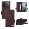 Чохол-книжка Magnetic Clasp Flip для Xiaomi Poco F6 Pro - коричневий