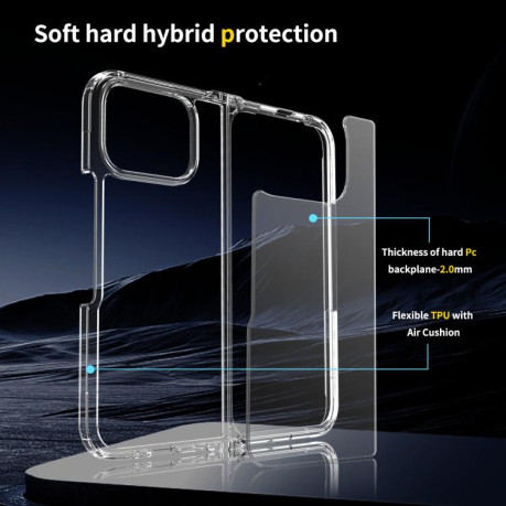 Акриловий ударостійкий чохол HMC з посиленим захистом кутів на Google Pixel 10 Pro Fold — прозорий