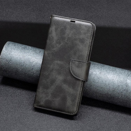 Чехол-книжка Retro Lambskin Textureдля Xiaomi Redmi Note 14 4G - черный