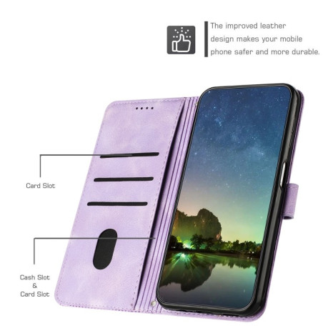 Чохол-книжка Dream Triangle Leather на Samsung Galaxy S24+ - фіолетовий