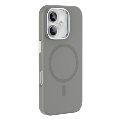 Протиударний чохол Mutural Karen Series Liquid Silicone MagSafe Magnetic для iPhone 16 - сірий