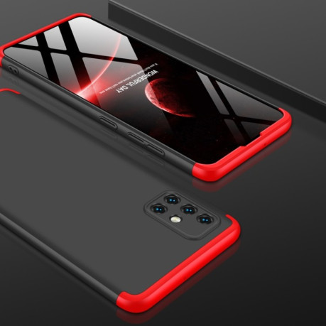Противоударный чехол GKK Three Stage Splicing Full Coverage на Samsung Galaxy A51 - красный