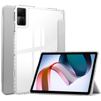 Чехол-книжка 3-Fold Clear Back для Xiaomi Redmi Pad 10.6 - серый