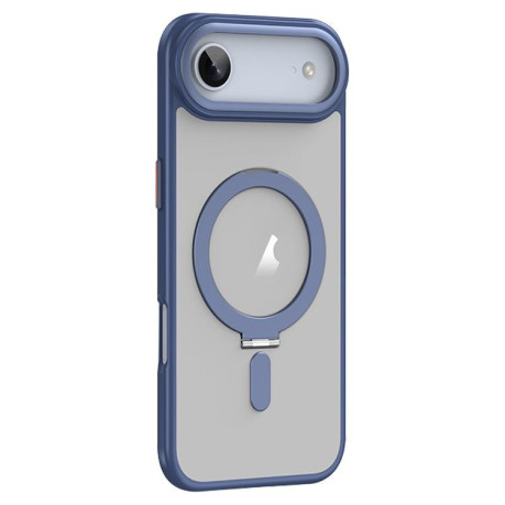 Противоударный чехол Airbag MagSafe Shockproof Frosted для iPhone Air - синий