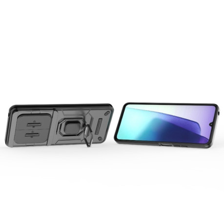 Протиударний чохол Sliding Camshield для Xiaomi Redmi 14C 4G/Poco C75/Redmi A4 5G - чорний