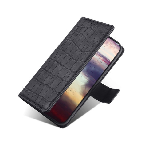 Чехол-книжка Skin Feel Crocodile Texture для  Vivo Y72 5G / iQOO Z3 - черный