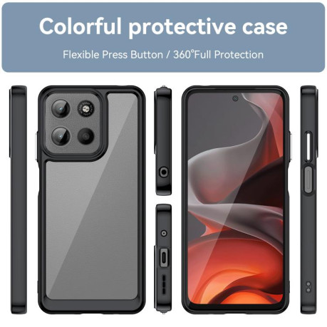 Протиударний чохол Colorful Acrylic Series для Motorola Moto G15 - чорний