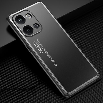 Протиударний чохол Frosted Metal для Xiaomi Redmi Note 13 Pro 5G/Poco X6 5G - чорний