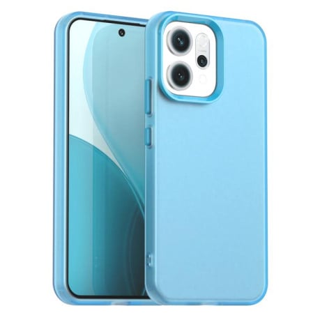 Противоударный чехол Candy Series на OPPO Reno14 F 5G - синий
