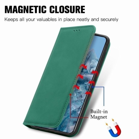 Чохол-книжка Retro Skin Feel Business Magnetic для Google Pixel 8a - зелений