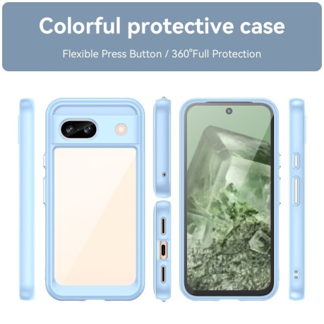 Протиударний чохол Colorful Acrylic Series для Google Pixel 8a - синій