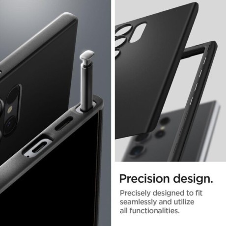 Оригинальный чехол Spigen Thin Fit для Samsung Galaxy S24 Ultra - black