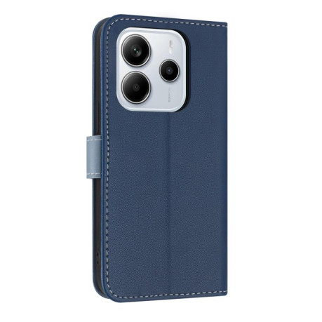 Чехол-книжка Metal Bow Leather для Xiaomi Redmi Note 14 4G 164.84mm - синий