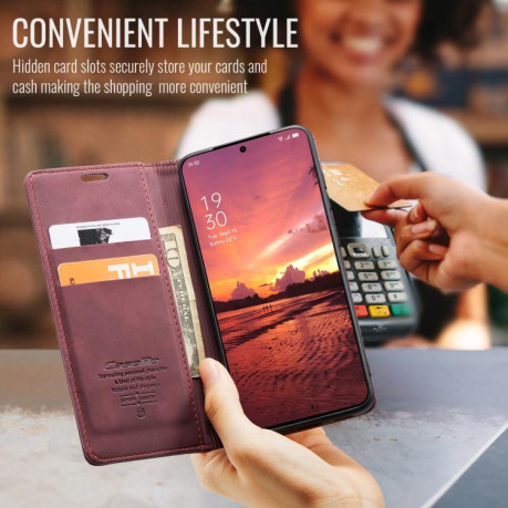 Чохол-книжка CaseMe-013 Multifunctional на OnePlus 13 - червоний