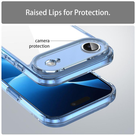Чехол PC Hybrid TPU Airbag Shockproof для iPhone Air - синий