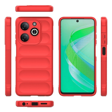 Силиконовый чехол Magic Flannel для Infinix Smart 8 - красный