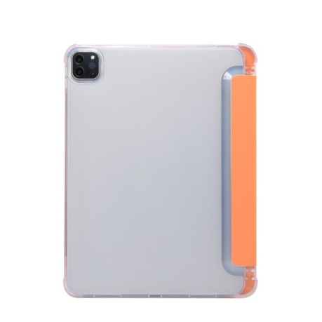 Чехол-книжка 3-folding Electric Pressed  для iPad Pro 11 2021/2020/2018/Air 2020 - оранжевый