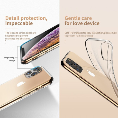Противоударный силиконовый чехол TOTUDESIGN iPhone 11 Pro-прозрачный