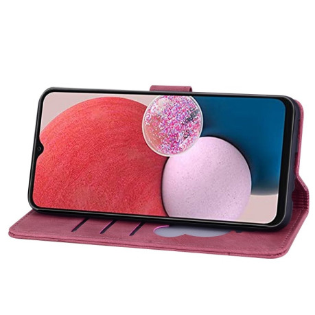 Чехол-книжка Cartoon Sakura Cat для Samsung Galaxy A16 5G - винно-красный