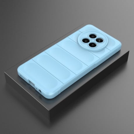 Силиконовый чехол Magic Flannel для Realme 12 5G Global - голубой